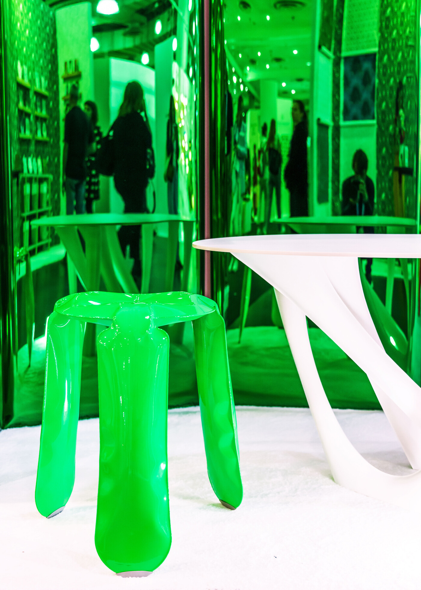 sonar metal screen zieta studio objects neon colours emerald shine
