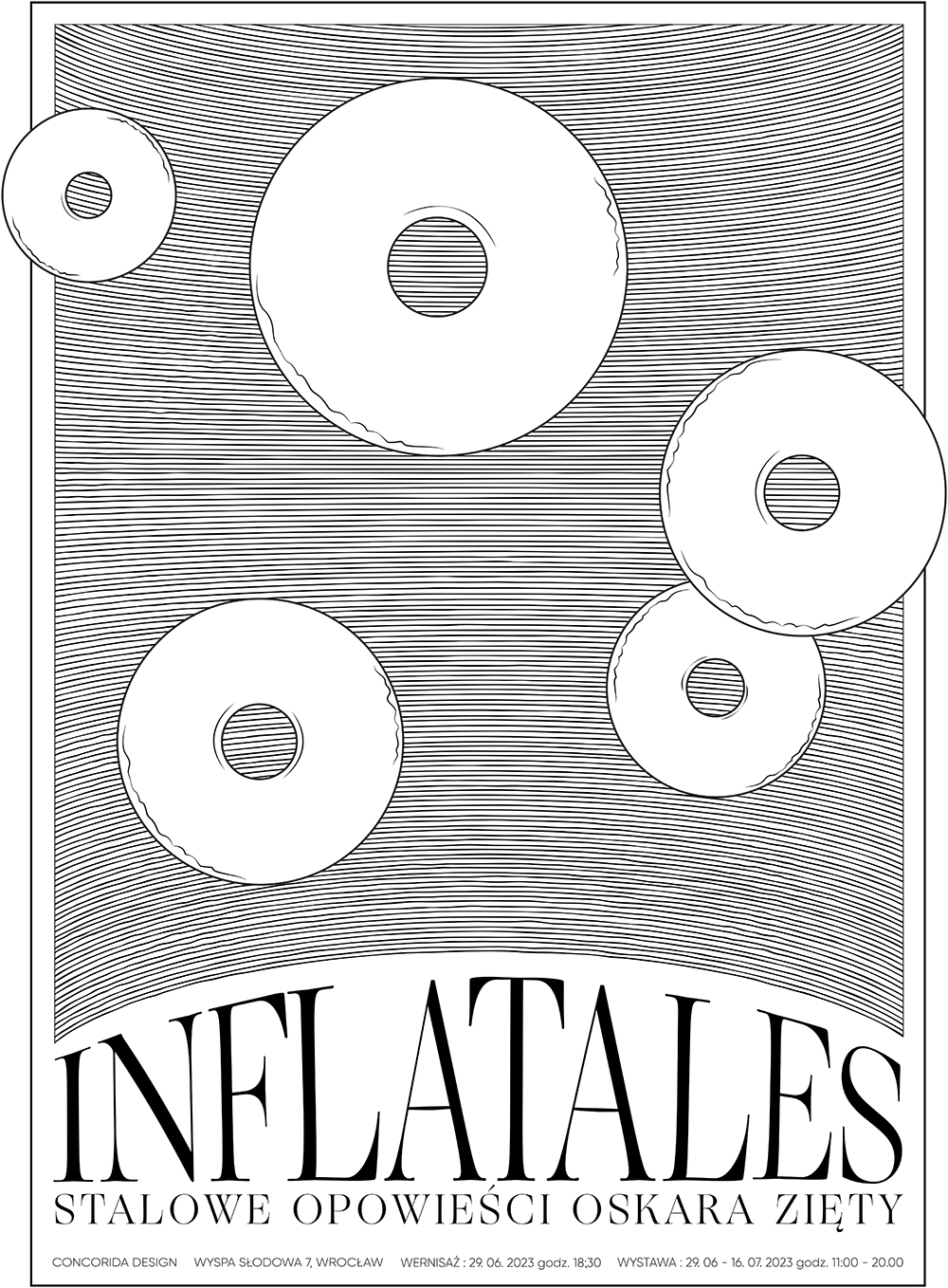 Zieta Studio exhibition Inflatales oster Rondo donut picture