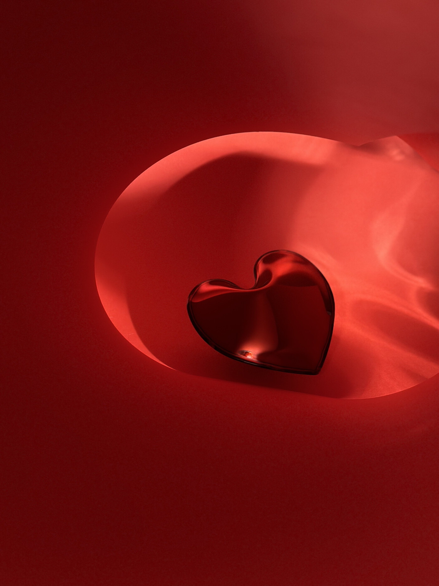 Hot Heart Inflated True Red
