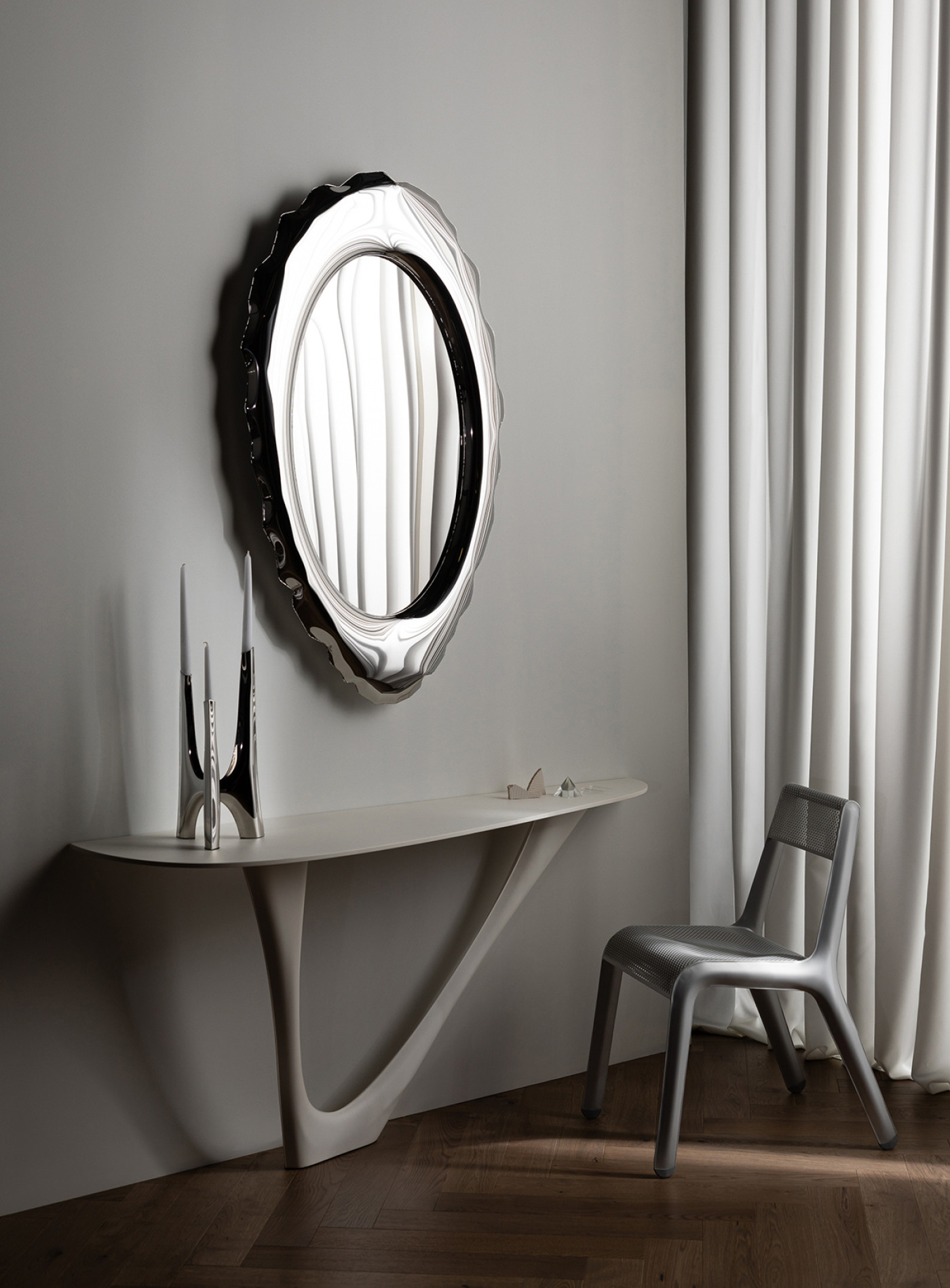 SILEX SPIEGEL TRIGLAV G-KONSOLE ULTRALEGGERA LUFTFÖRMIGE OBJEKTE INTERIEUR