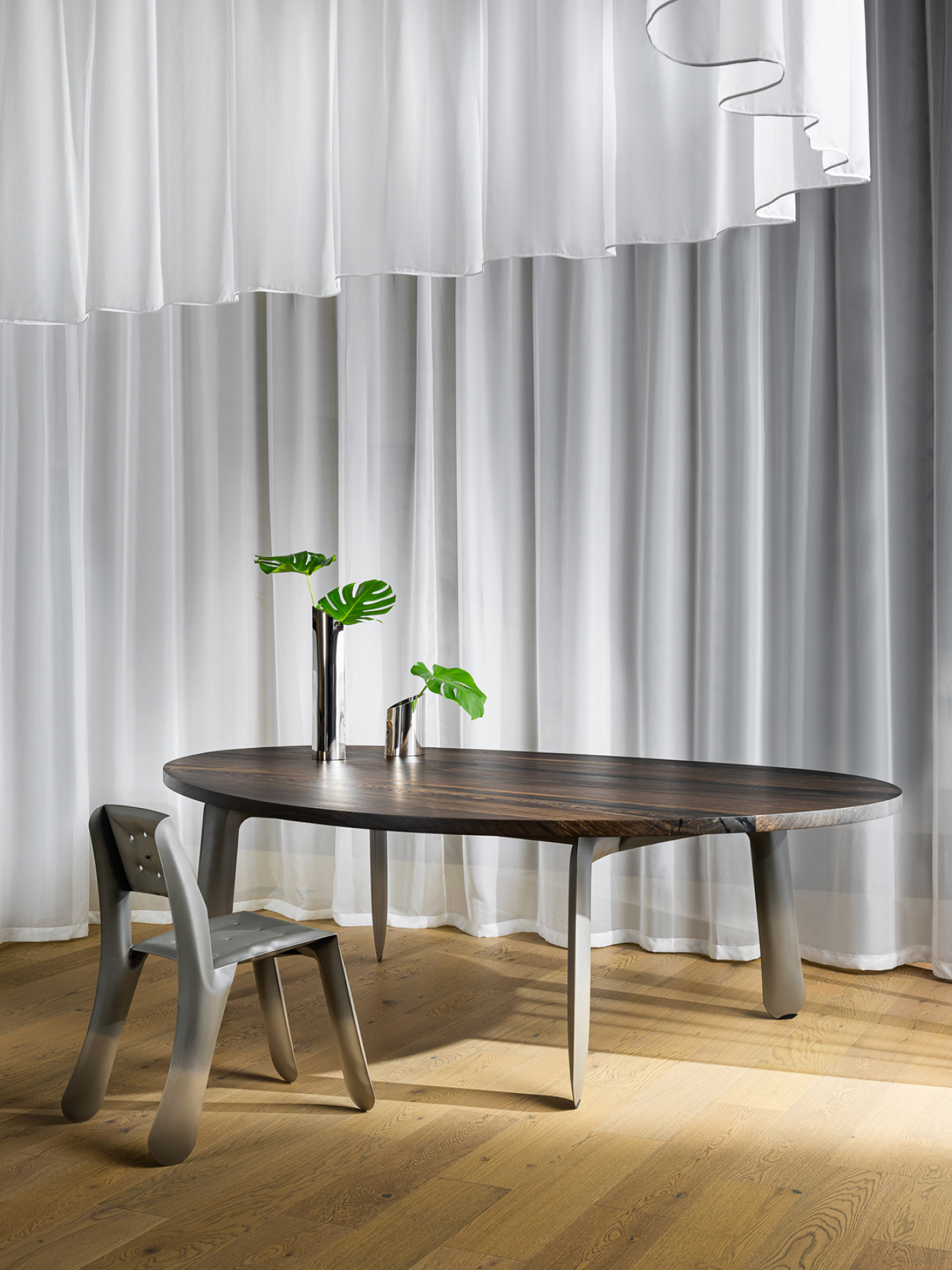 Chippensteel Table Bog Oak Beige Matt 7006
