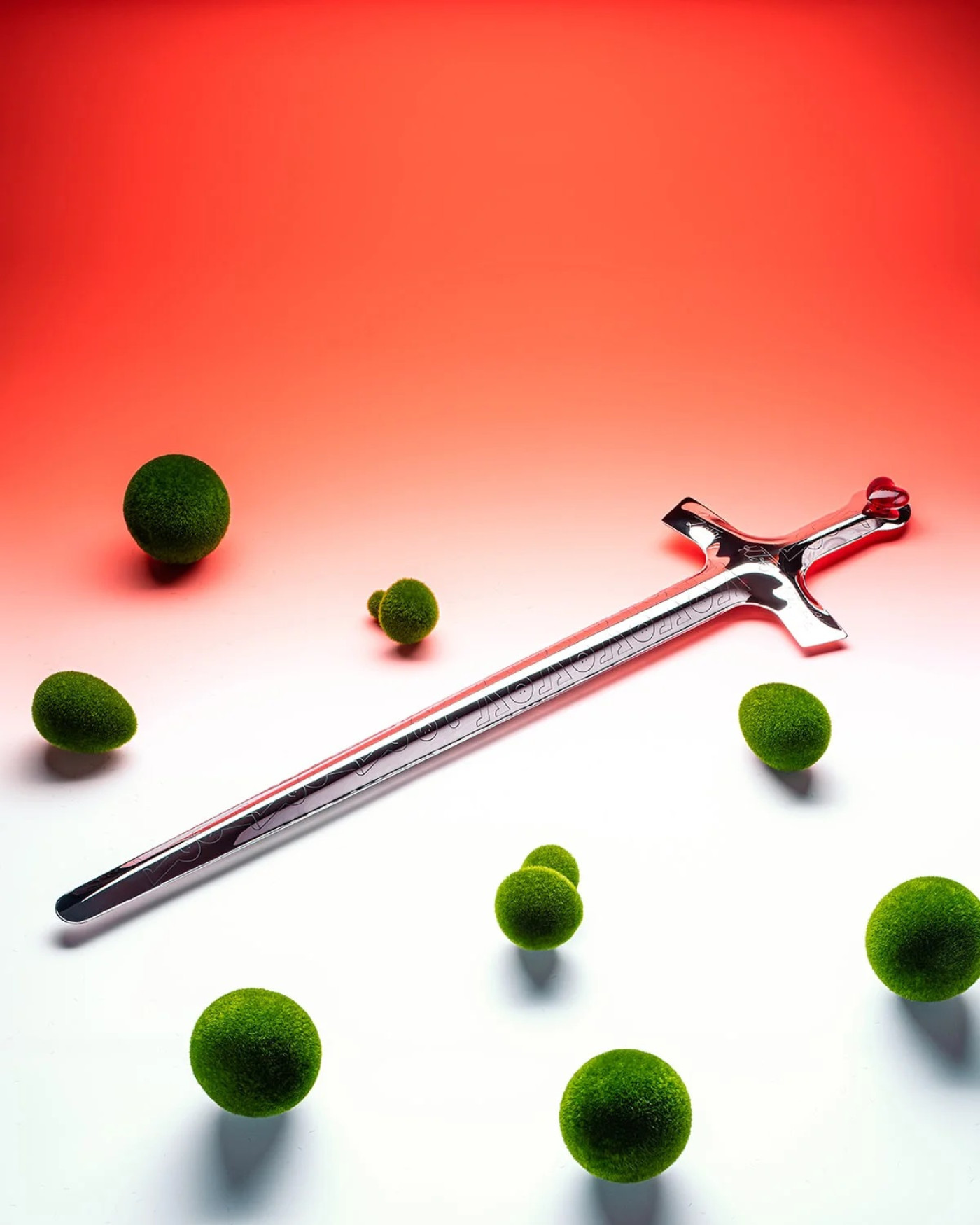 KTR FiDU sword inflated steel trophy