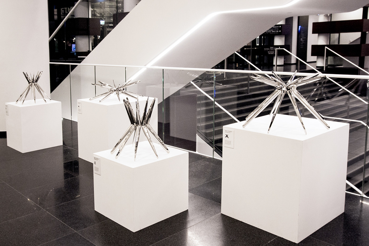 steel in rotation oskar zieta sculpture