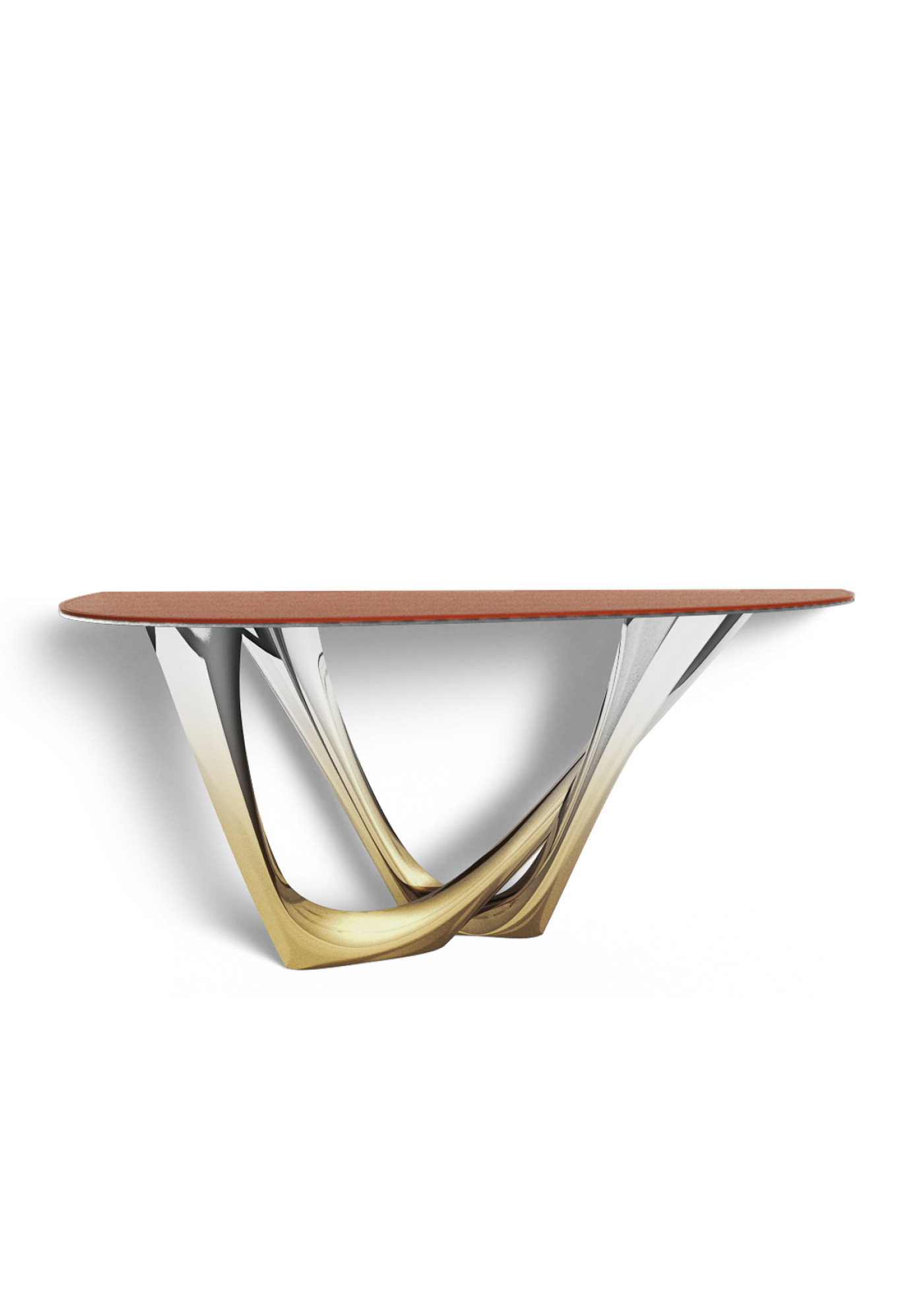 G-Console Duo Right Leather Cognac Heat Flamed Gold